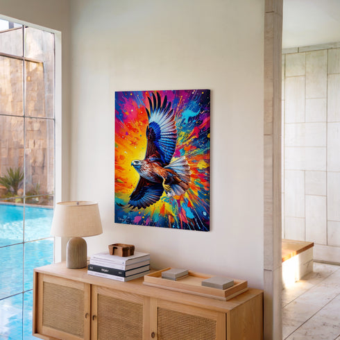 Walter the Buzzard Art Canvas